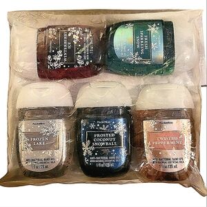 HOLIDAY SCENTS POCKETBAC HAND SANITIZERS 5-PACK BY BATH AND BODY WORKS